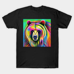 Bear Rainbow Painting T-Shirt